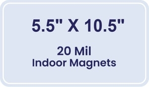 Magnet - 5.5x10.5 Round Corners - 20 mil