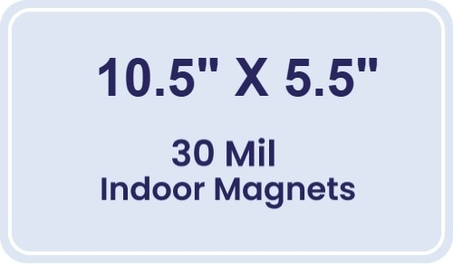 Magnet - 5.5x10.5 Round Corners - 30 Mil