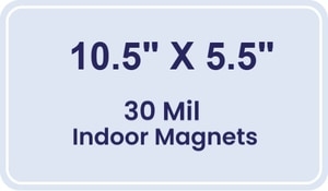 Magnet - 5.5x10.5 Round Corners - 30 Mil