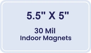 Magnet - 5.5x5 Round Corners - 30 Mil