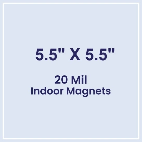 Magnets - 5.5x5.5 Square Corners - 20 Mil - 4 Color Process