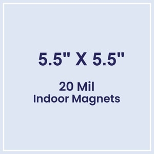 Magnets - 5.5x5.5 Square Corners - 20 Mil - 4 Color Process
