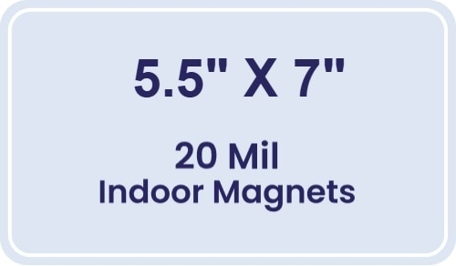 Magnet - 5.5x7 Round Corners - 20 mil