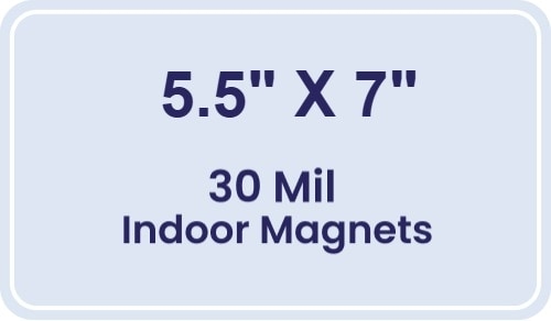 Magnet - 5.5x7 Round Corners - 30 Mil