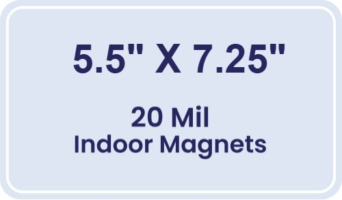 Magnet - 5.5x7.25 Round Corners - 20 mil