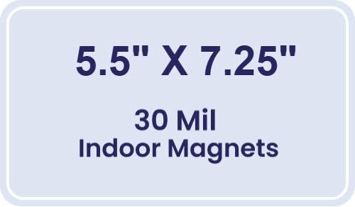 Magnet - 5.5x7.25 Round Corners - 30 Mil