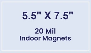 Magnets - 5.5x7.5 Square Corners - 20 mil - 4 Color Process