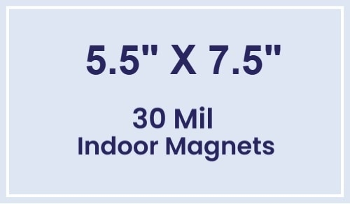 Magnet - 5.5x7.5 Square Corners - 30 Mil