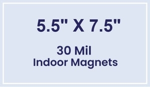 Magnet - 5.5x7.5 Square Corners - 30 Mil