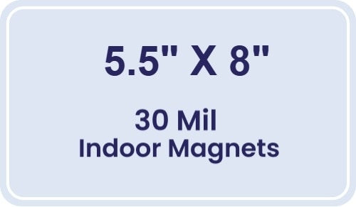 Magnet - 5.5x8 Round Corners - 30 Mil