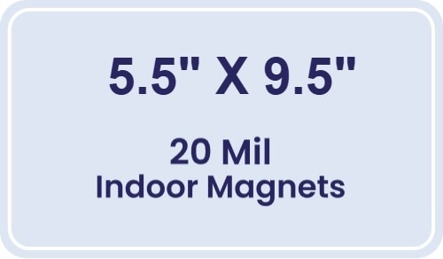 Magnet - 5.5x9.5 Round Corners - 20 mil
