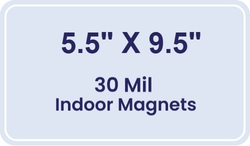 Magnet - 5.5x9.5 Round Corners - 30 Mil
