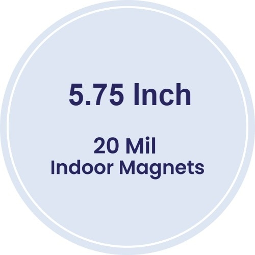 Magnet - 5.75" Diameter Circle - 20 mil