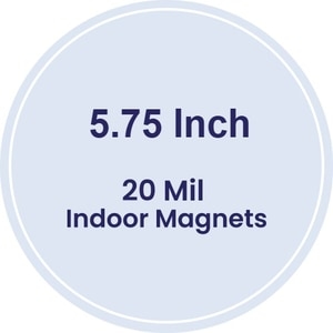 Magnet - 5.75" Diameter Circle - 20 mil