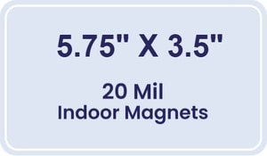 Magnet - 5.75x3.5 Round Corners - 20 Mil