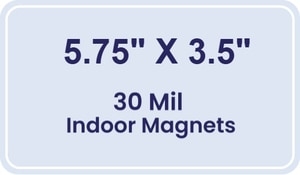 Magnet - 5.75x3.5 Round Corners - 30 Mil