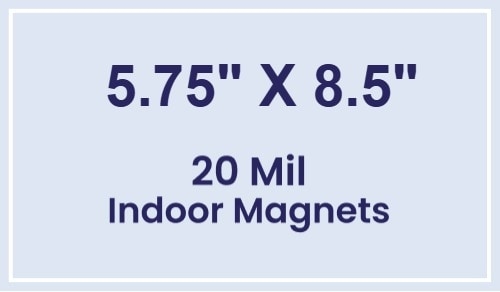 Magnets - 5.75x8.5 Square Corners - 20 Mil - 4 Color Process