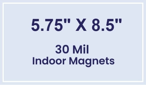 Magnet - 5.75x8.5 Square Corners - 30 Mil