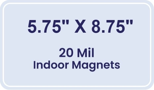 Magnet - 5.75x8.75 Round Corners - 20 mil