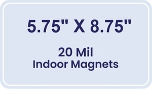 Magnet - 5.75x8.75 Round Corners - 20 mil