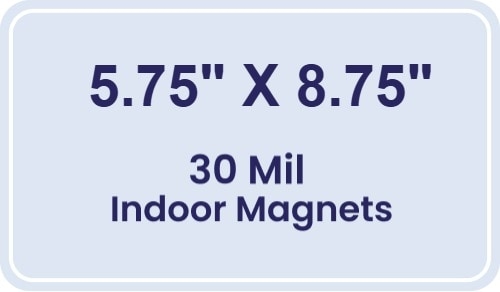 Magnet - 5.75x8.75 Round Corners - 30 Mil