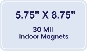 Magnet - 5.75x8.75 Round Corners - 30 Mil