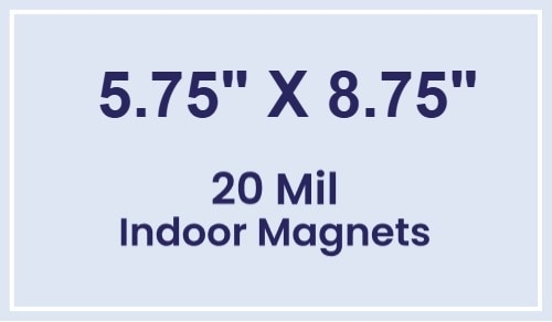 Magnet - 5.75x8.75 Square Corners - 20 mil