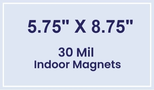 Magnet - 5.75x8.75 Square Corners - 30 Mil
