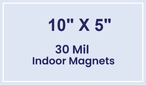 Magnet - 5x10 Square Corners - 30 Mil