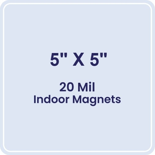 5x5 Round Corners Indoor Magnets - 20 Mil
