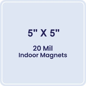 5x5 Round Corners Indoor Magnets - 20 Mil