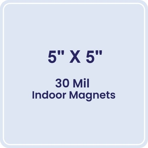 5x5 Round Corners Indoor Magnets - 30 Mil