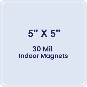 5x5 Round Corners Indoor Magnets - 30 Mil
