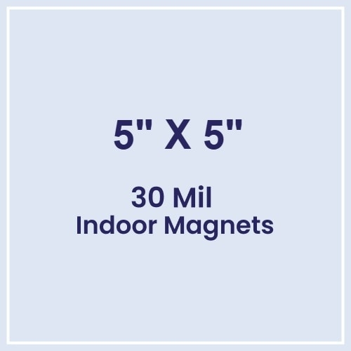 5x5 Square Corners Indoor Magnets - 30 Mil
