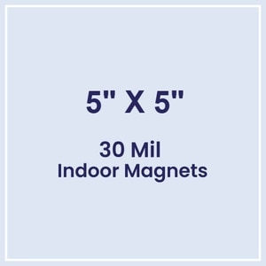 5x5 Square Corners Indoor Magnets - 30 Mil
