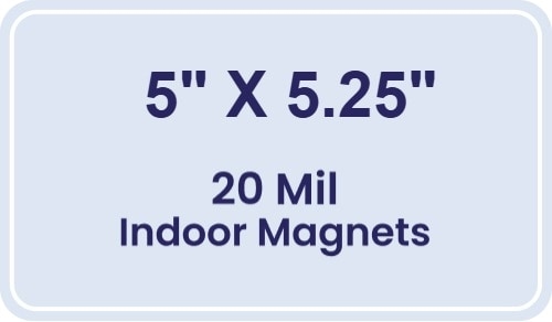 Magnets - 5x5.25 Round Corners - 20 Mil - 4 Color Process