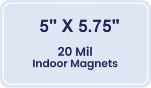 Magnet - 5x5.75 Round Corners - 20 Mil