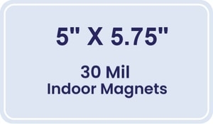 Magnet - 5x5.75 Round Corners - 30 Mil