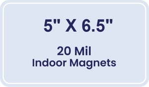 Magnet - 5x6.5 Round Corners - 20 Mil