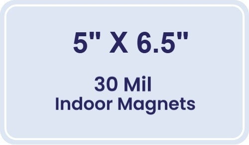 Magnet - 5x6.5 Round Corners - 30 Mil