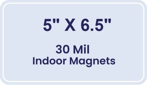 Magnet - 5x6.5 Round Corners - 30 Mil