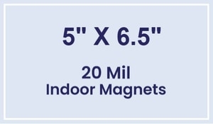 Magnet - 5x6.5 Square Corners - 20 Mil