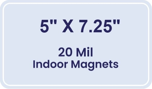 Magnet - 5x7.25 Round Corners - 20 mil