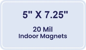 Magnet - 5x7.25 Round Corners - 20 mil