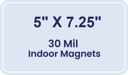 Magnet - 5x7.25 Round Corners - 30 Mil