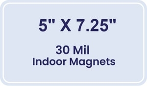 Magnet - 5x7.25 Round Corners - 30 Mil
