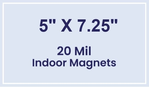 Magnets - 5x7.25 Square Corners - 20 Mil - 4 Color Process