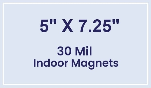 Magnet - 5x7.25 Square Corners - 30 Mil