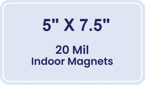 Magnet - 5x7.5 Round Corners - 20 mil