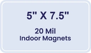Magnet - 5x7.5 Round Corners - 20 mil